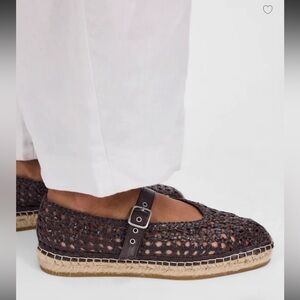 Madewell The Remy Mary Jane Espadrille in Dark Carob